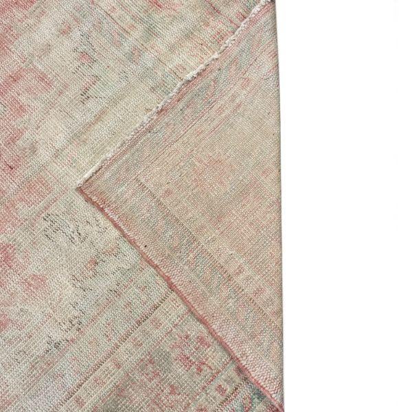 Turkish Antique Turkish Görde 7'6" X 10'8" – Beautifully Faded Neutral Palette With Red Medallion For Sale - Image 3 of 5