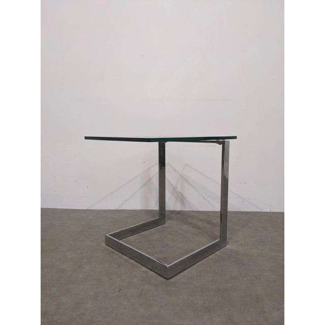 Glass German Side Table from Gebra, 1990s For Sale - Image 7 of 8