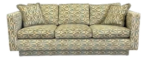1970s Geometric Modern Sofa