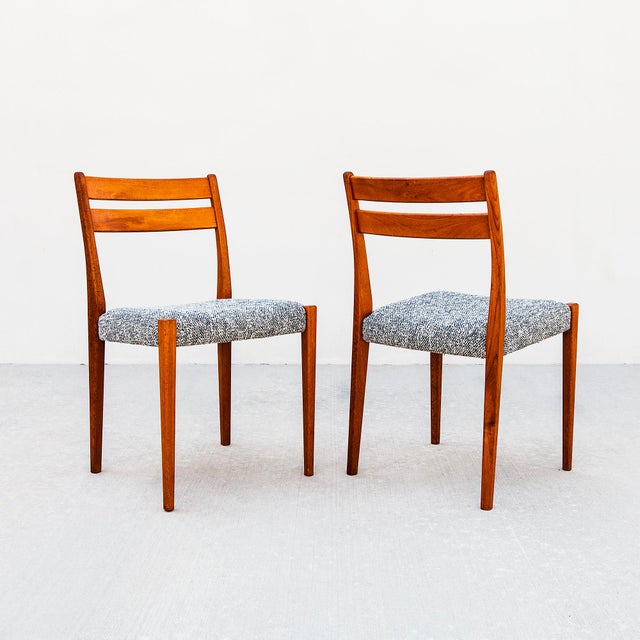 Restored 1970s Solid Teak Scandinavian Dining Chairs by Svegards For Sale In Los Angeles - Image 6 of 12