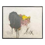 Lux, Contemporary Abstract Multimedia Painting, Framed, Guy Lyman For Sale