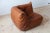 Brown Cognac Brown Leather Togo Living Room by Michel Ducaroy for Ligne Roset, Set of 5 For Sale - Image 8 of 13