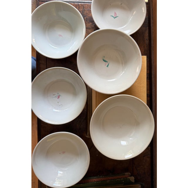 Vintage Chinese Hand-Painted Rooster Bowls - Set of 6 For Sale - Image 12 of 12
