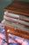 Wood Antique Spool Cabinet With Glass Drawers From the Late 1800s For Sale - Image 7 of 14