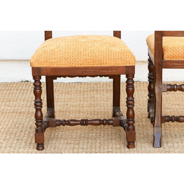 Pair of Spanish Colonial Carved Chairs For Sale - Image 10 of 11