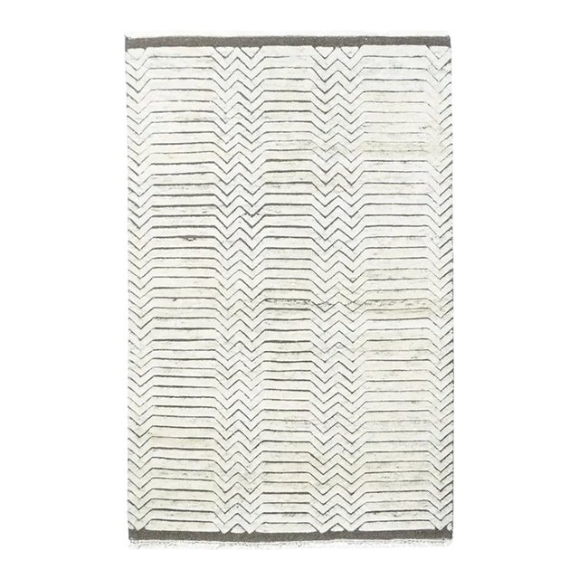 Moroccan Rug 4'0" X 6'0" For Sale