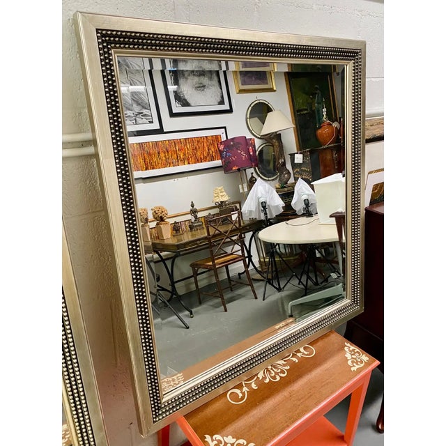 Julian Schnabel Brutalist Style Silver Studded Console or Wall Mirror , a Pair For Sale - Image 10 of 13