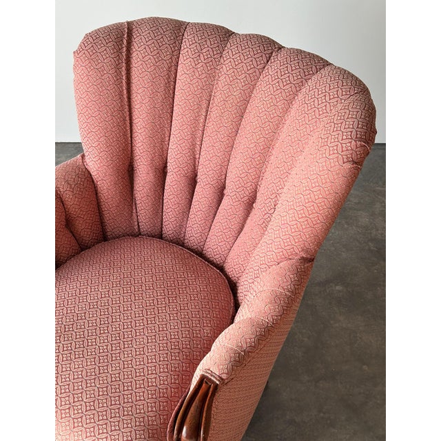 Mid-Century French Provincial Channel-Back Armchair For Sale - Image 15 of 17