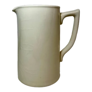 Vintage White James Sadler & Sons Earthenware Jug/Pitcher Made in England - Circa 1940