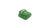 This product is a vintage, lime green thick art glass square ashtray or catchall dish. It features a heavy, pressed-glass...