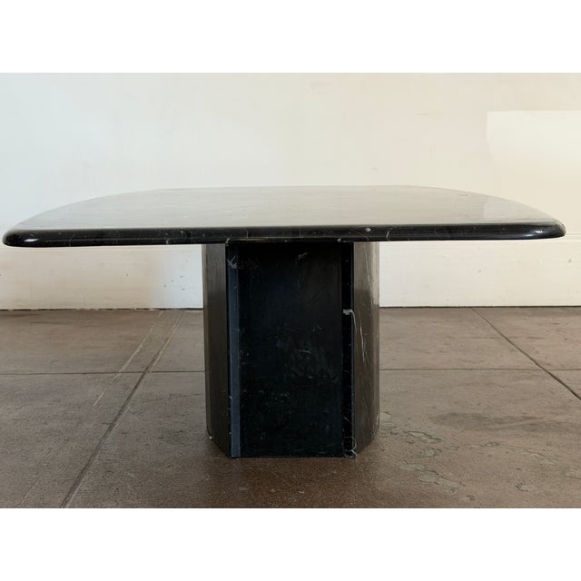 Vintage 1980's Black Marble Coffee Table For Sale - Image 10 of 14