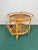 Wood Bamboo & Rattan Round Serving Bar Cart Trolley, Italy, 1960s For Sale - Image 7 of 15