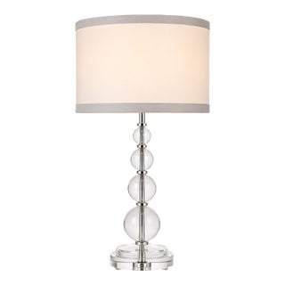Vintage Mitchell Gold + Bob Williams Glass Sphere Table Lamp With Dimmer For Sale