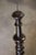 Rustic Antique Tall Wooden Candlestick For Sale - Image 3 of 6