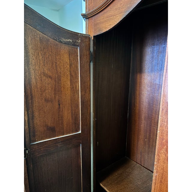 Late 20th Century Selva Italian Walnut Louis XIII Style Wadrobe For Sale - Image 11 of 12