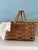 Wood Vintage Large Woven Splint Wood Picnic Basket Double Swing Handle For Sale - Image 7 of 13