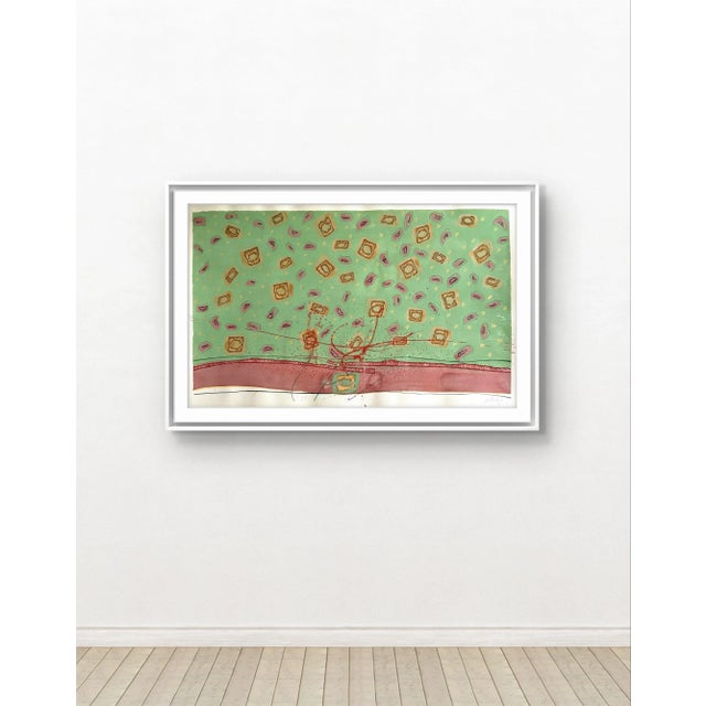 Contemporary Barbara Beck 2003 Painting on Paper Titled “Shouting” - Signed/Dated For Sale - Image 3 of 5