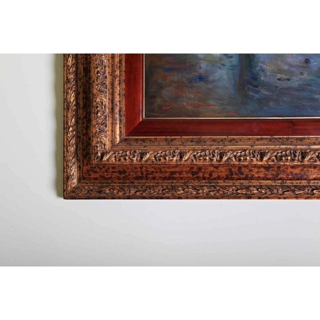Sanchez, Fishermen, Oil on Canvas, Framed For Sale - Image 3 of 3
