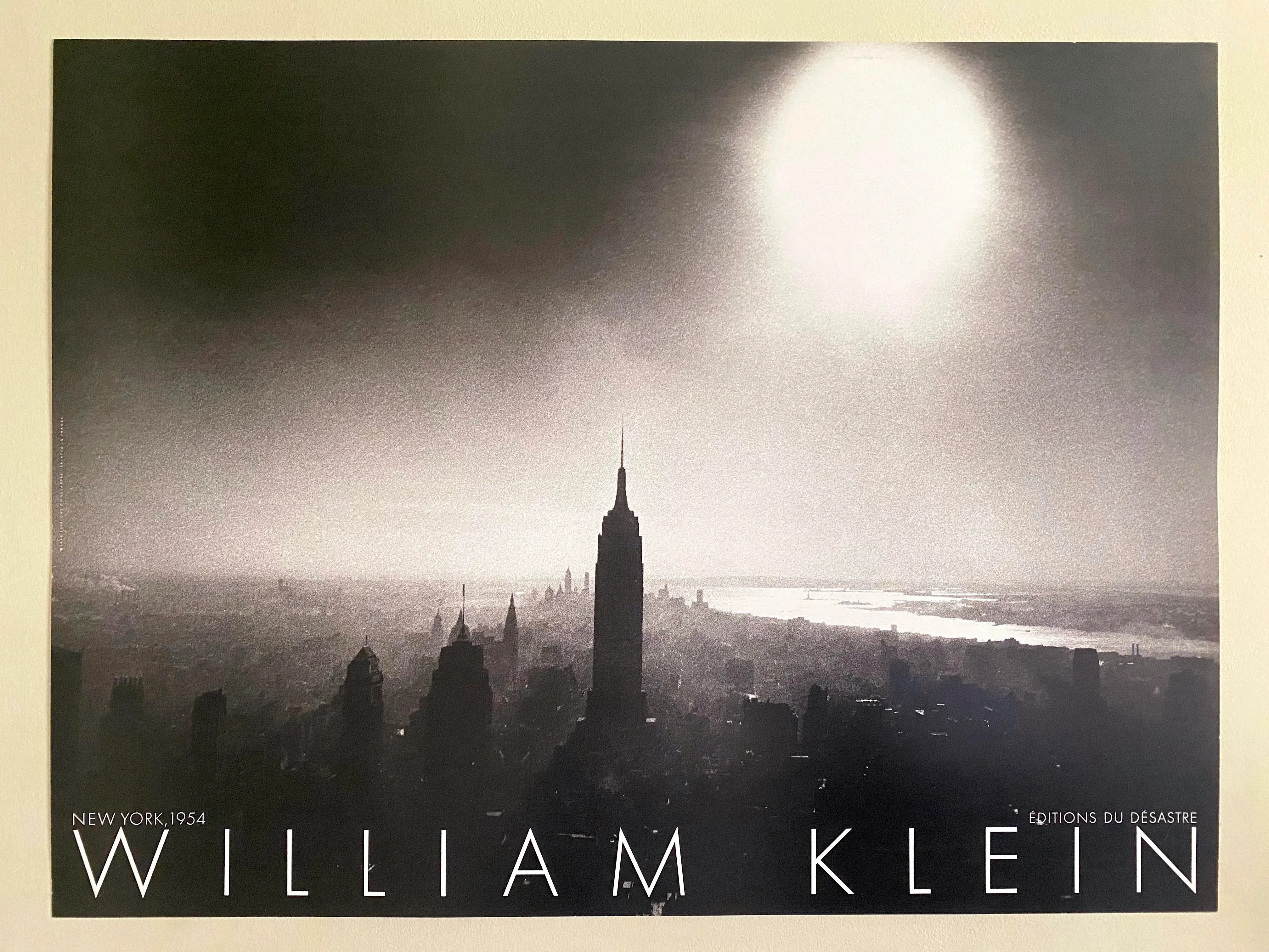 『William  NEWYORK』 William Klein Vintage 1980 Lithograph Photo Print French Poster