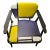 1950s Mondrian-Esque Armchair For Sale