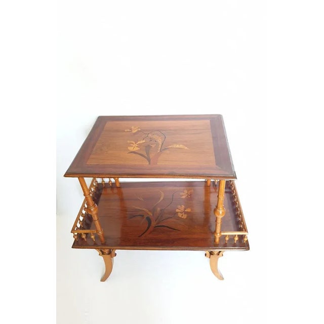 Art Nouveau Tea Table in the Style of Emile Gallé, 1900 For Sale - Image 13 of 13