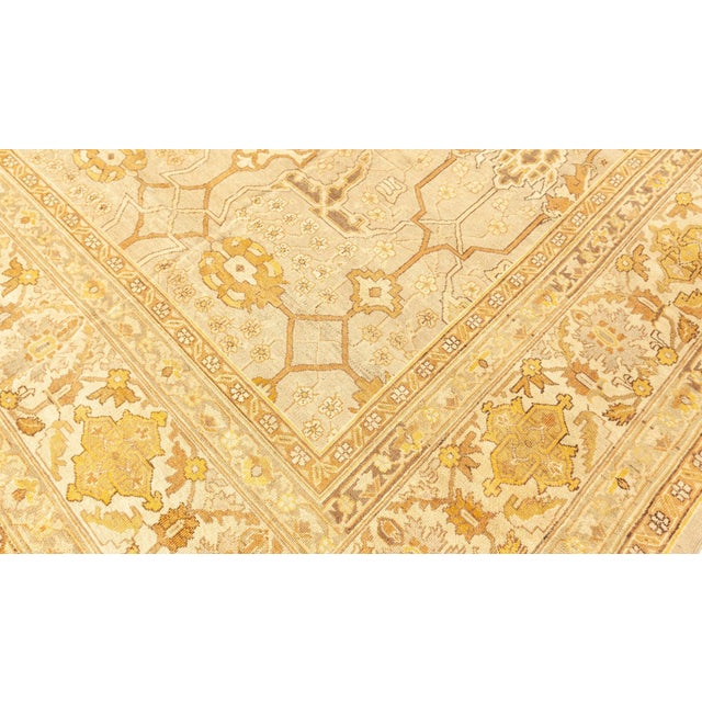 Early 20th Century Antique Indian Amritsar Handmade Wool Rug For Sale - Image 5 of 9