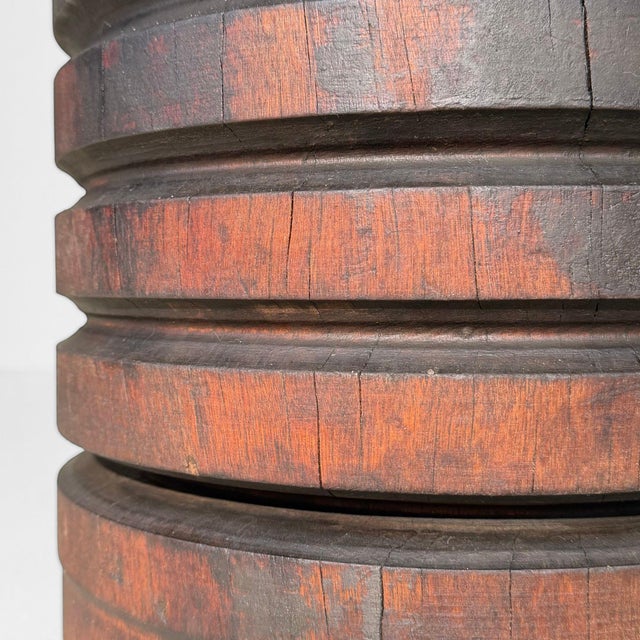 Mid-Century Modern Industrial Japanese Wooden Interior Object, 1950 For Sale - Image 3 of 11