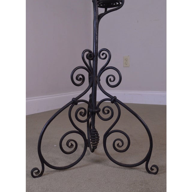 Antique Hand Wrought Iron Tea Kettle Stand Chairish