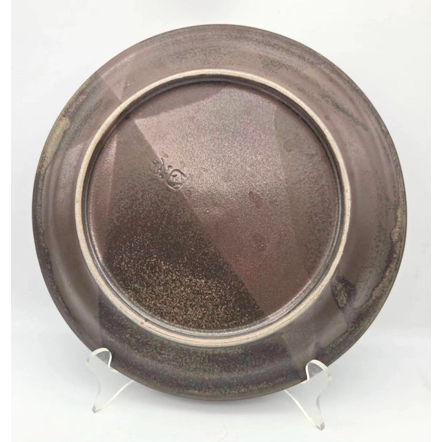 Arabia 1970s Iron Mountain "Roan" Stoneware Dinner Plates, Set of 4 For Sale - Image 4 of 10