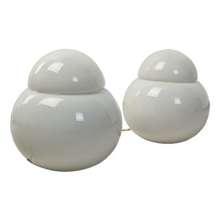 Vintage Daruma Table Lamps by Sergio Asti for Fontana Arte, 1970s, Set of 2 For Sale