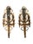Traditional Pair of 1900s French Empire Style Gilt Bronze Two-Light Sconces For Sale - Image 3 of 5