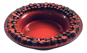 MidCentury Art Pottery Dish by Hans Welling for Ceramano Ceralux, West Germany, 1960s
