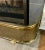Vintage Brass Footed Fireplace Fender For Sale In Baton Rouge - Image 6 of 7