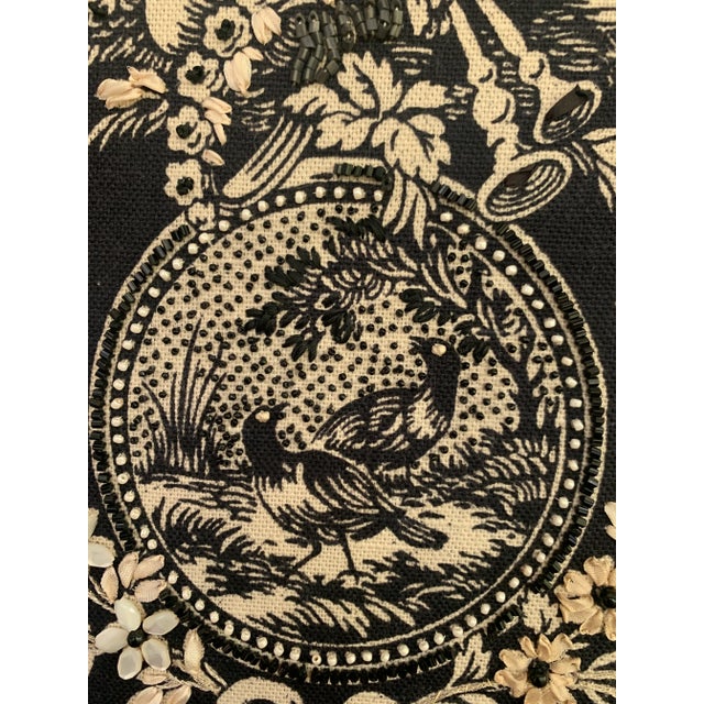Black 19th Century French Tapestry Fire Screen For Sale - Image 8 of 10