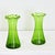 Glass English 19th Century Pair of Large Green Bulb Vases For Sale - Image 7 of 8