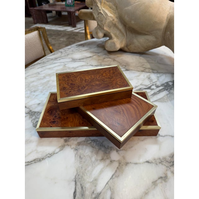 Elegant vintage playing card boxes by Dal Negro Treviso, renowned Italian makers of fine game accessories. Each box is...