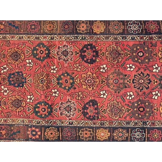 Wool on wool pile genuine hand made antique Persian Bijar -