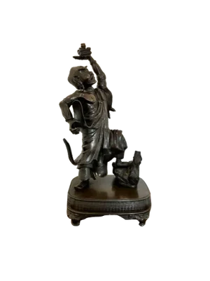 Large Antique Japanese Bronze Figure, 1880