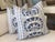 Contemporary Thibaut “Cairo” in Blue Plush Down-Filled Complete 16" Pillow - Single For Sale - Image 3 of 5