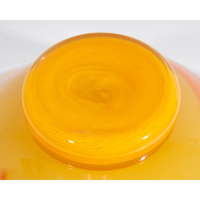 Glass Bruce Pizzichillo Dari Gordon Signed Oversized Art Glass Centerpiece Bowl For Sale - Image 7 of 8