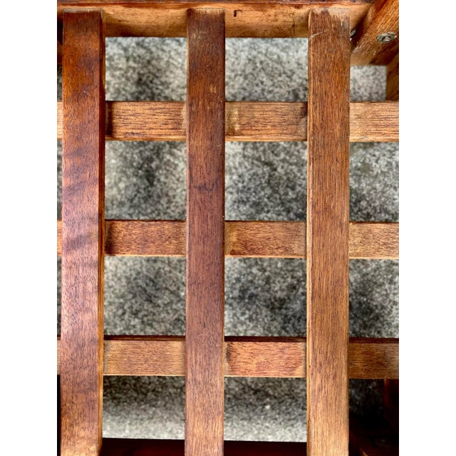 Vintage Lattice Wood Pedestal or Plant Stand For Sale - Image 10 of 13