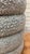 Mid 20th Century Vintage Ridged Stool Newly Reupholstered in Gray Boucle For Sale - Image 5 of 7