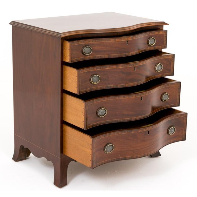 Mahogany Hepplewhite Chest of Drawers, 1890s For Sale - Image 6 of 11