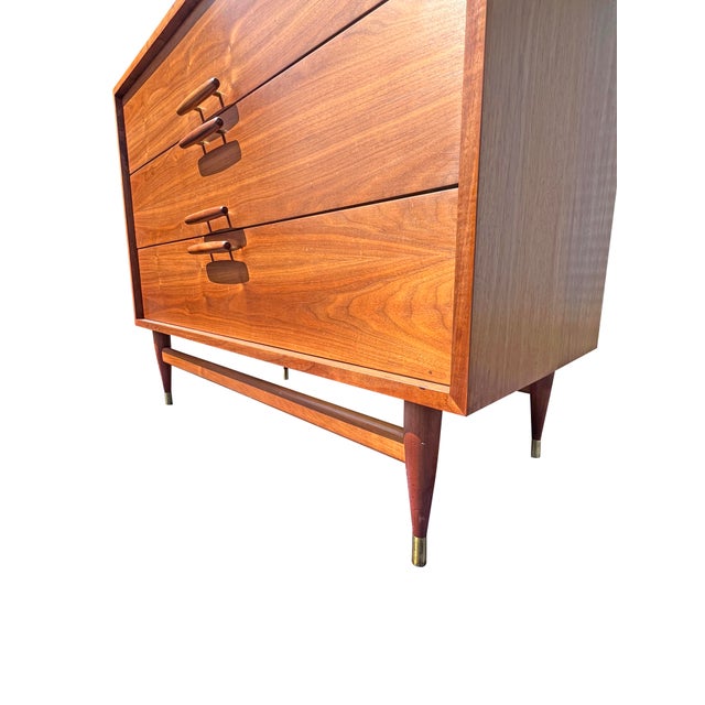 Vintage Mid Century Modern Compact Dresser in Danish Style For Sale - Image 11 of 11