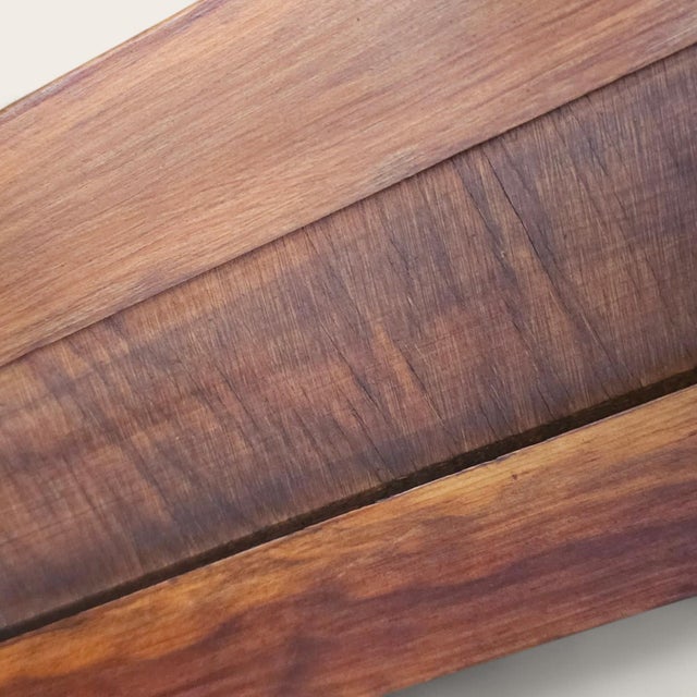 1960s Swedish Teak Planter Stand With Metal Tray For Sale In New York - Image 6 of 7