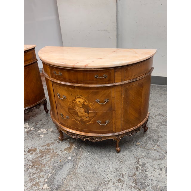 Late 19th Century Neoclassical Semicircular Demi-Lune Commode, 19th Century For Sale - Image 5 of 12