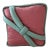 1980s Custom Made Large Pink Teal Ribbon Pillow For Sale