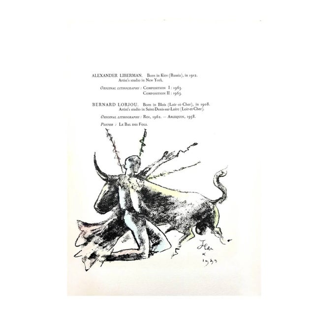 Wood Jean Cocteau - Morlot - Original Lithograph 1964 For Sale - Image 7 of 8