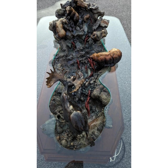 Dennis Jones Bronze Sculpture Yukon Fountain Coffee Table Limited Edition For Sale - Image 4 of 18