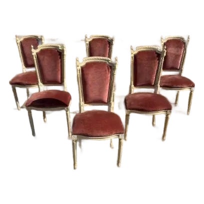 Fine 19th Century French Louis XVl Dining Chairs - Set of 6 For Sale
